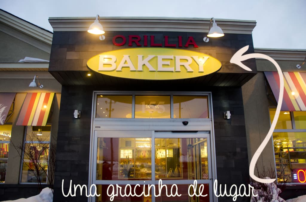 Snowmobile em Orillia, Ontario Gaby no Canadá