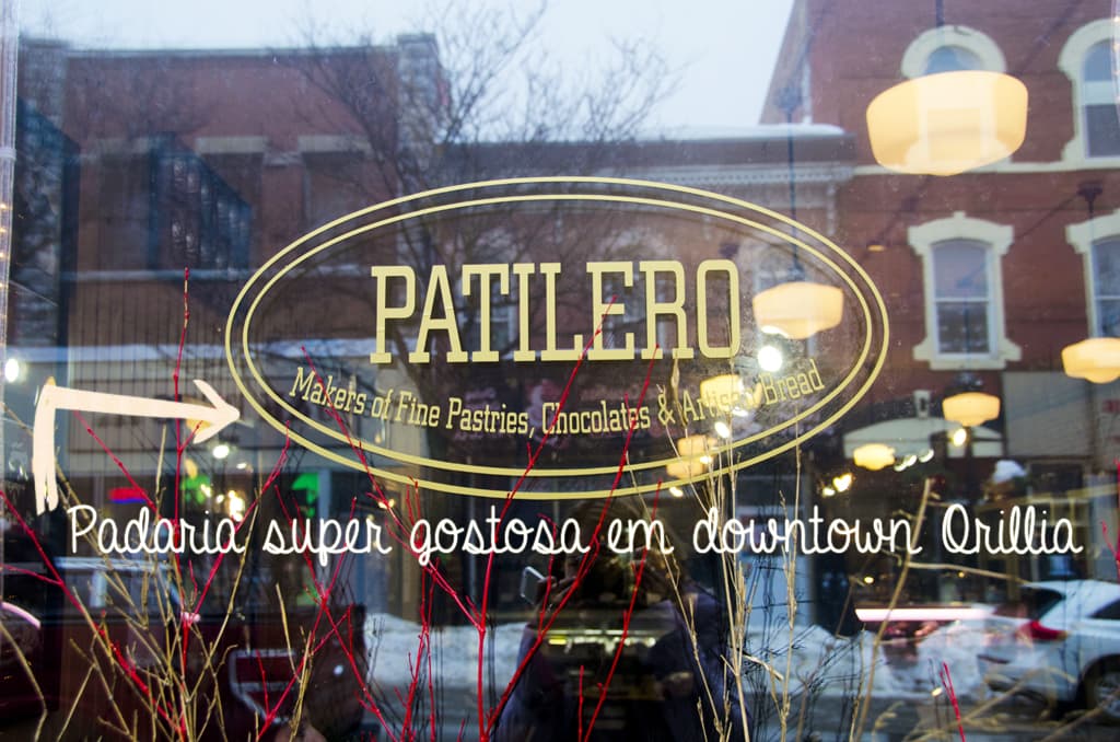 Snowmobile em Orillia, Ontario Gaby no Canadá