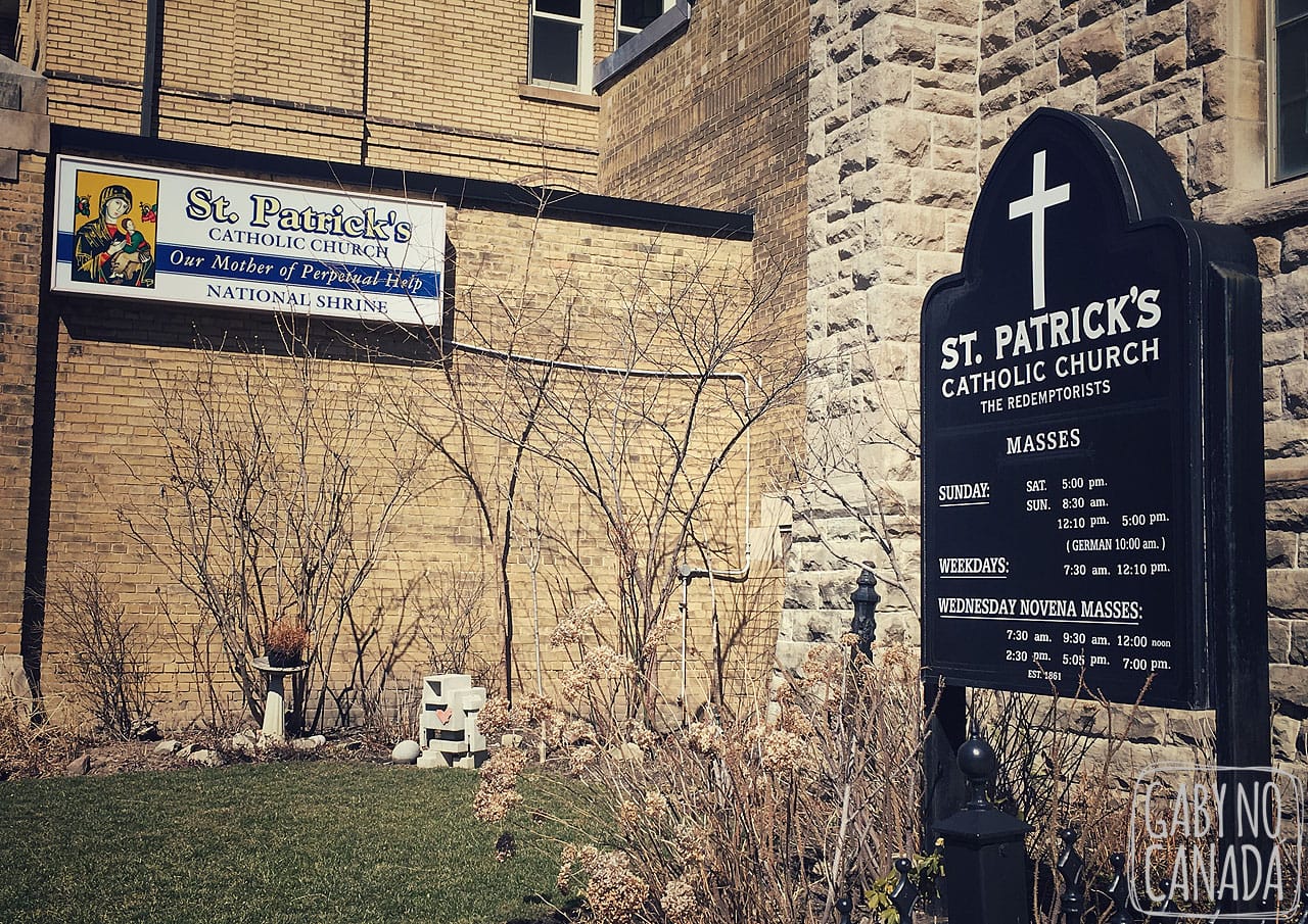A igreja católica de St Patrick – Gaby no Canadá